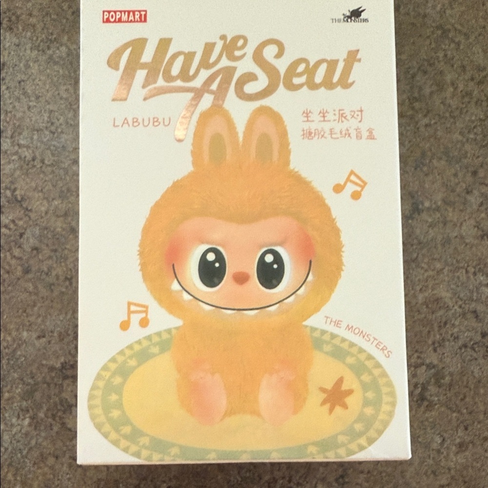 Pop Mart Labubu Plush Toy - Orange